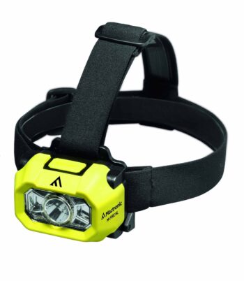 Latarka czołowa, Mactronic M-FIRE HL, 200 lm, bateryjna (3x AAA), zestaw (baterie), blister