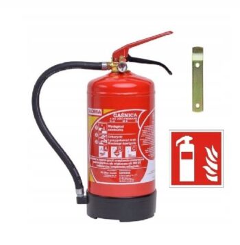 GAŚNICA PROSZKOWA 4 kg PD4 ABC Gloria + Znak gaśnic