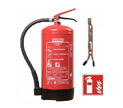 GAŚNICA DOMOWA PIANOWA 6L AB 1000V BHP + Znak gaśnica