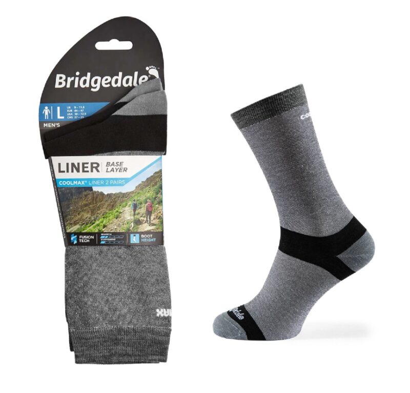 Skarpety Bridgedale LINER BL COOL 2 pary grey S