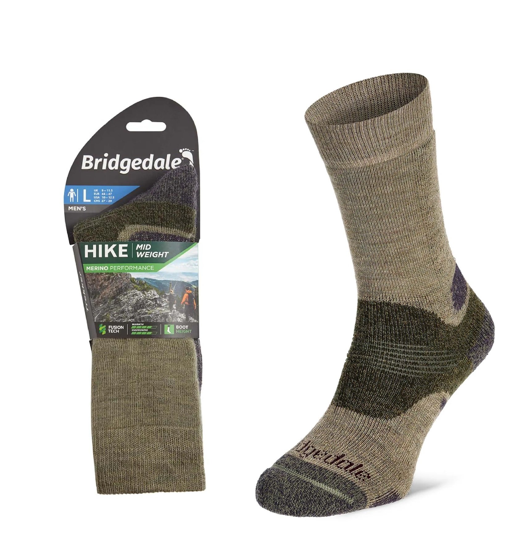 Skarpety Bridgedale HIKE MW END BO ORI green M