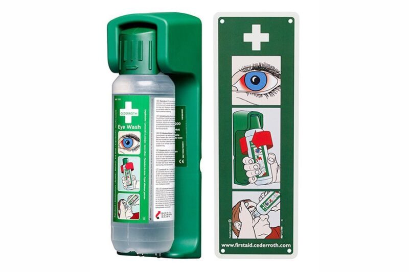 Płuczka do oczu Cederroth Eye Wash 500 ml z uchwytem ściennym REF 7251- 7200