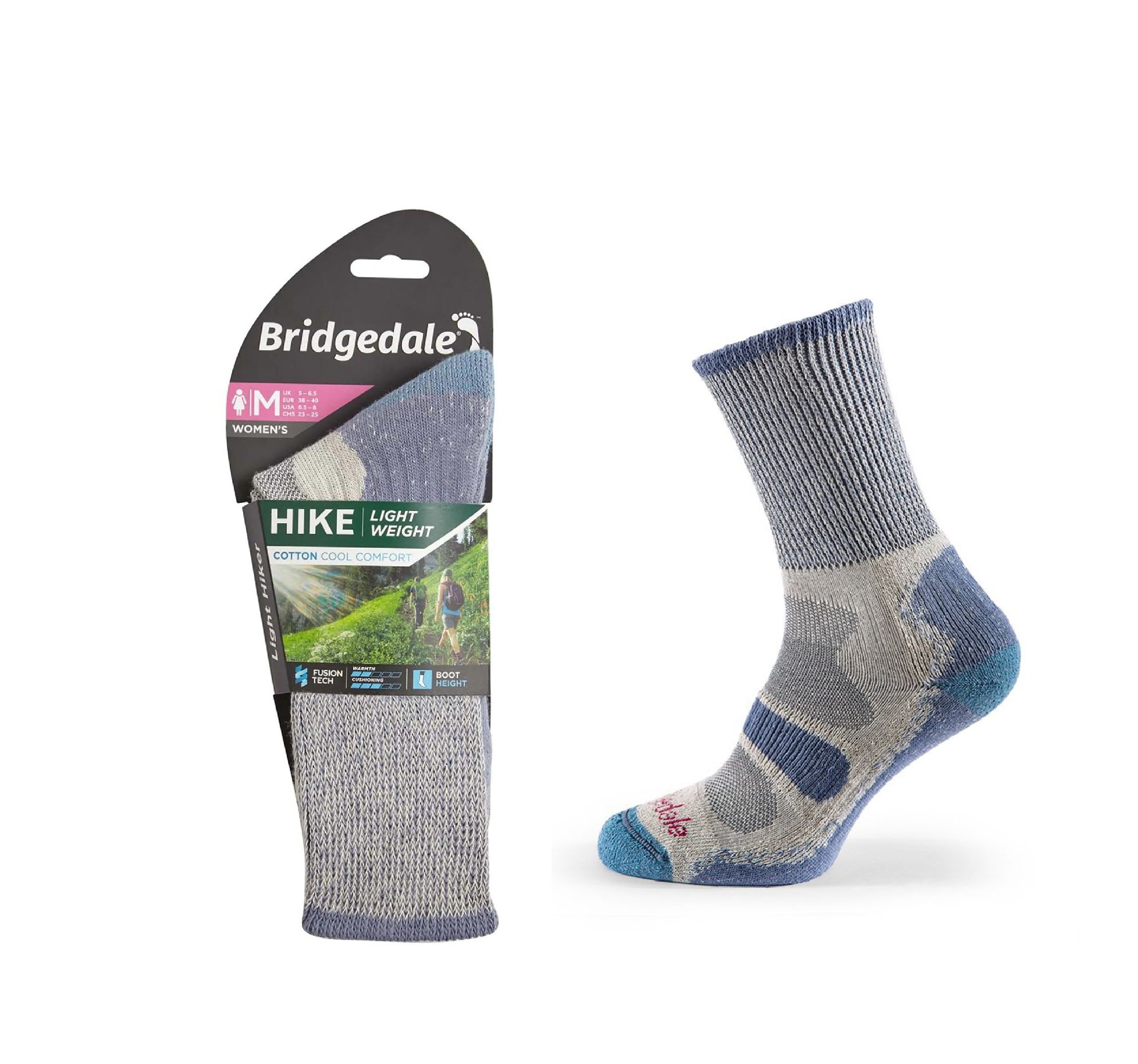 Skarpety Bridgedale HIKE LW COOL COM LD s,blue M