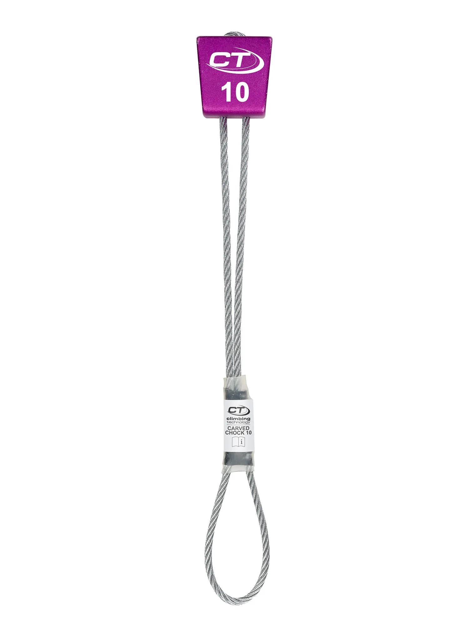 Kości na stalowych cięgłach CARVED CHOCKS roz 10 violet Climbing Technology