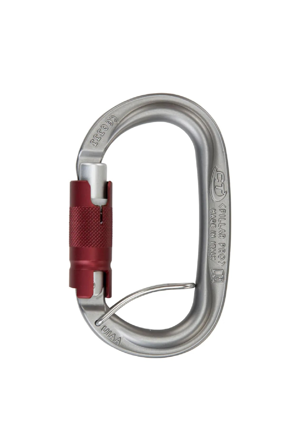 Karabinek owalny Climbing Technology Pillar Pro TGL – grey