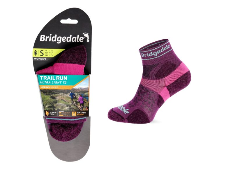 Skarpety Bridgedale UL T2 MERINO SPORT LD damson L