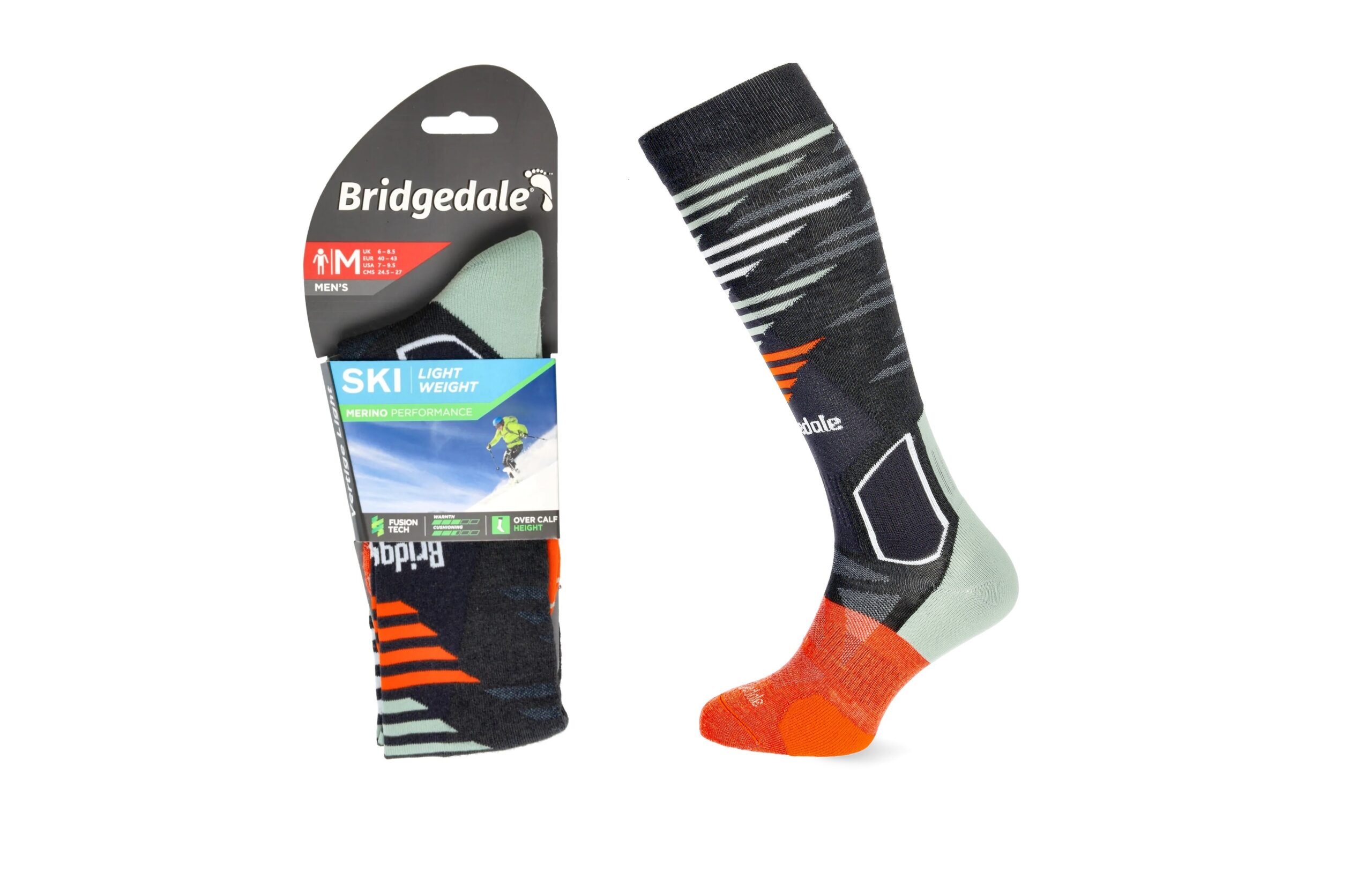 Skarpety Bridgedale SKI LW END P graphite/sage L