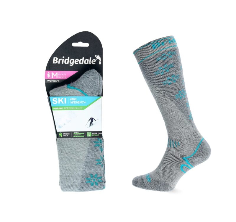 Skarpety Bridgedale SKI MW+ END LD stone/grey L