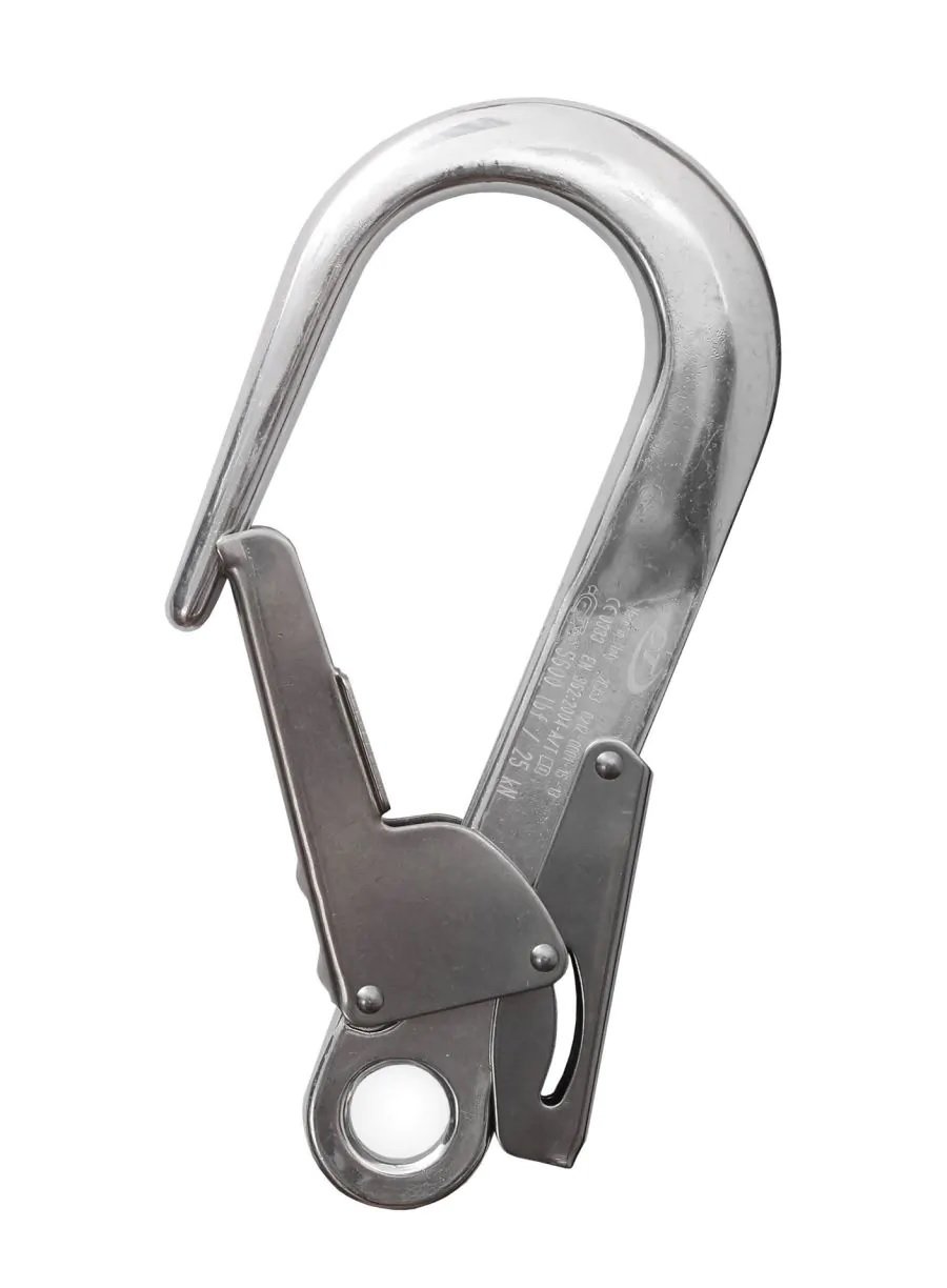 Karabinek zatrzaśnik z podwójnym zabezpieczeniem BIG silver Climbing Technology