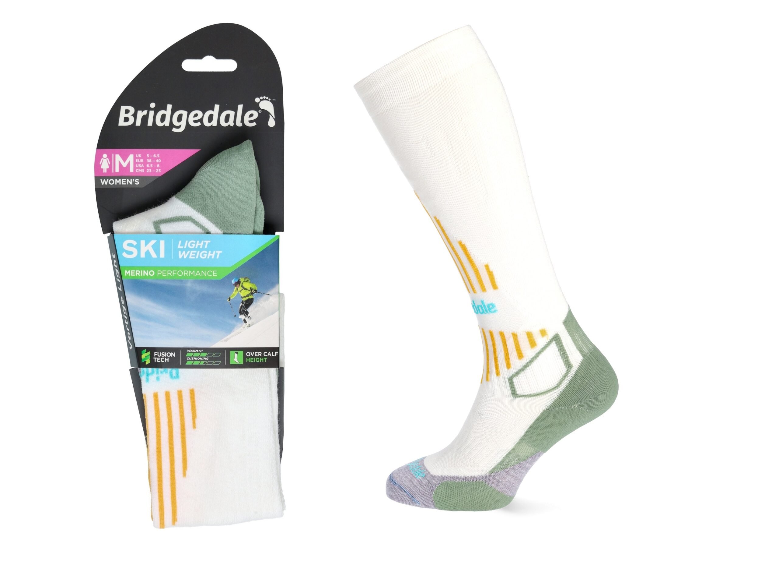 Skarpety Bridgedale SKI LW END P LD wht/lilac S