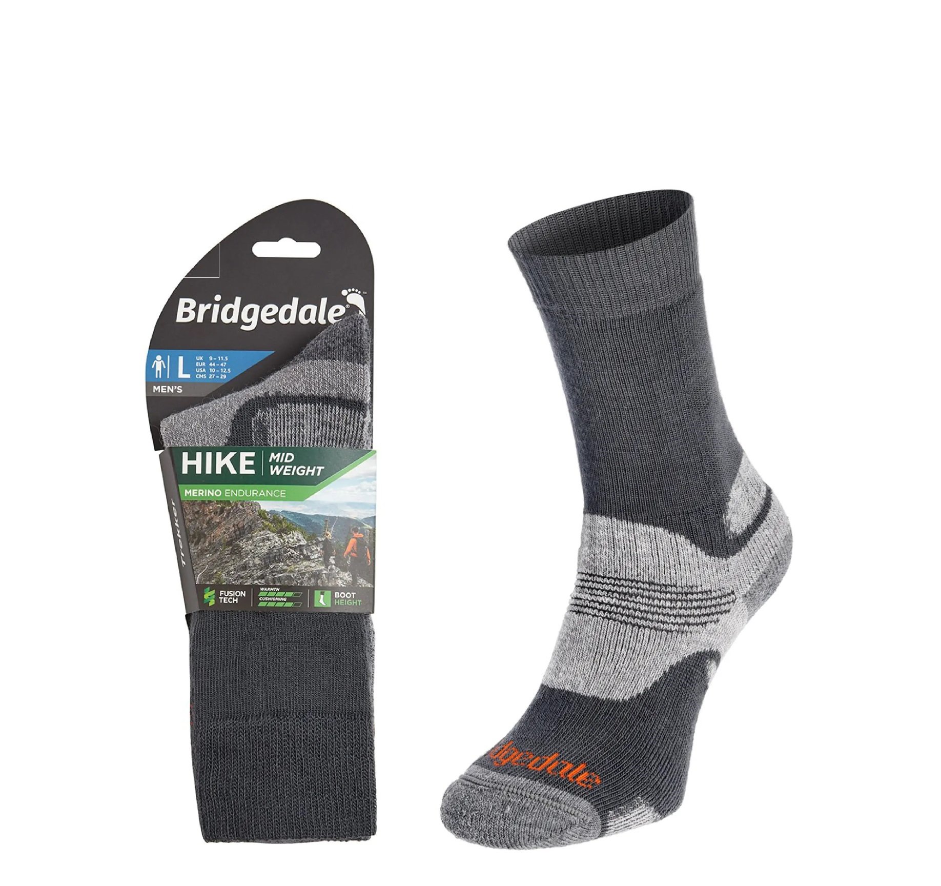 Skarpety Bridgedale HIKE MW END BO ORI gunmet M