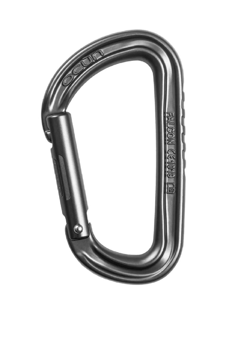 Karabinek zatrzaśnik karabińczyk Ocun FALCON STRAIGHT anthracite