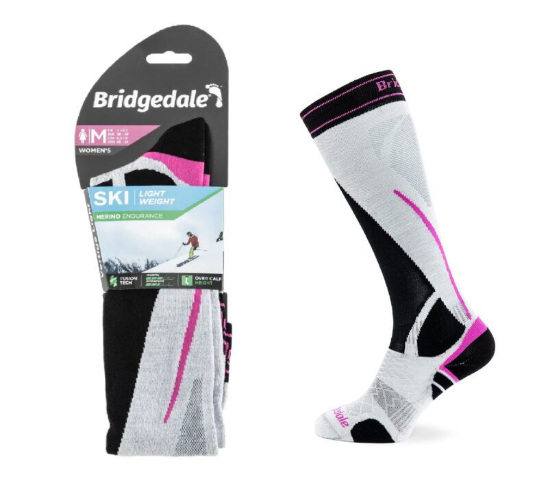 Skarpety Bridgedale SKI LW END LD silver/black L