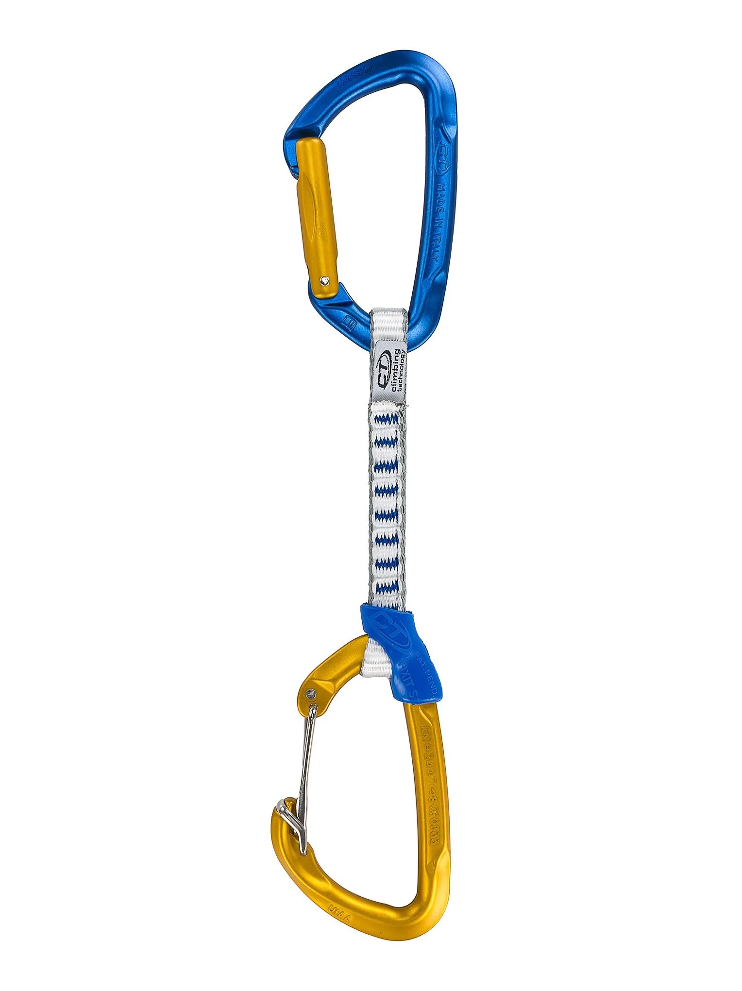 Ekspres BERRY SET DY blue/ocher 12cm Climbing Technology