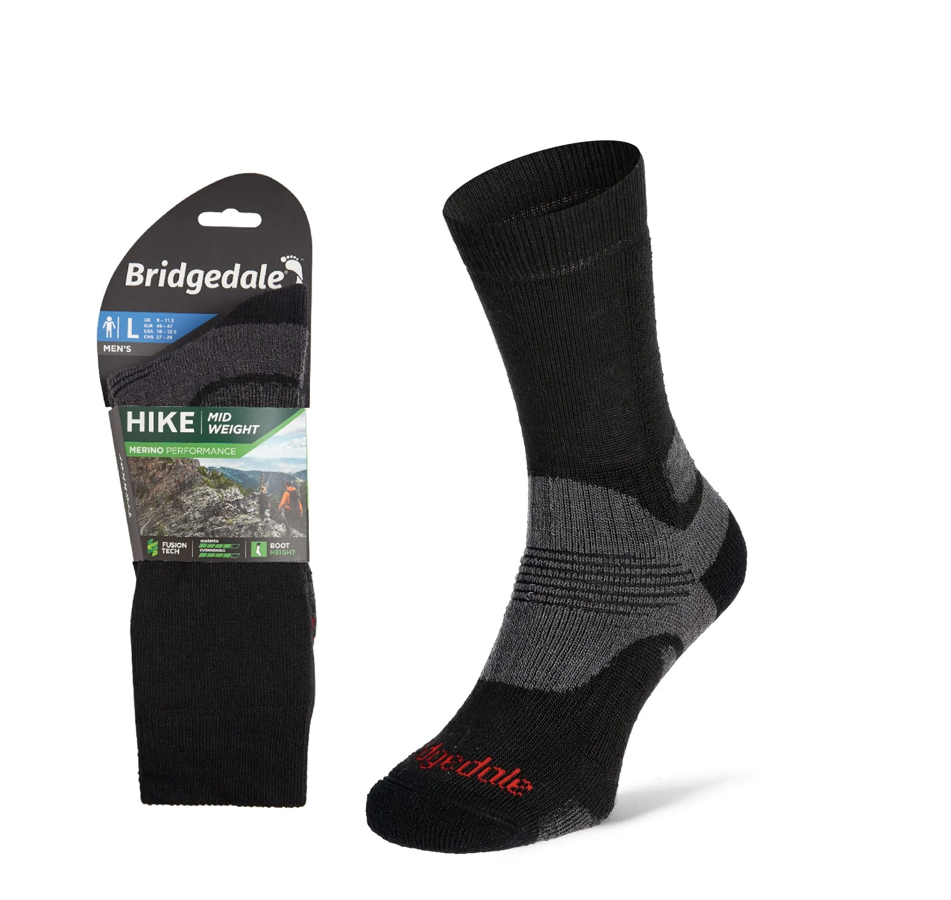 Skarpety Bridgedale HIKE MW END BO ORI black L