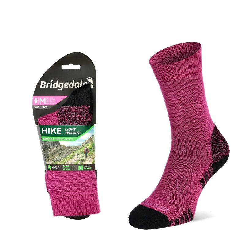 Skarpety Bridgedale HIKE LW END BO ORI LD berry L