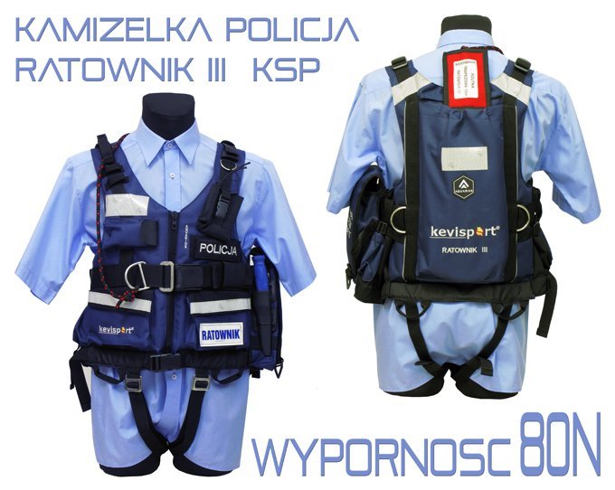 Kamizelka asekuracyjna RATOWNIK III POLICJA KSP80N PRS