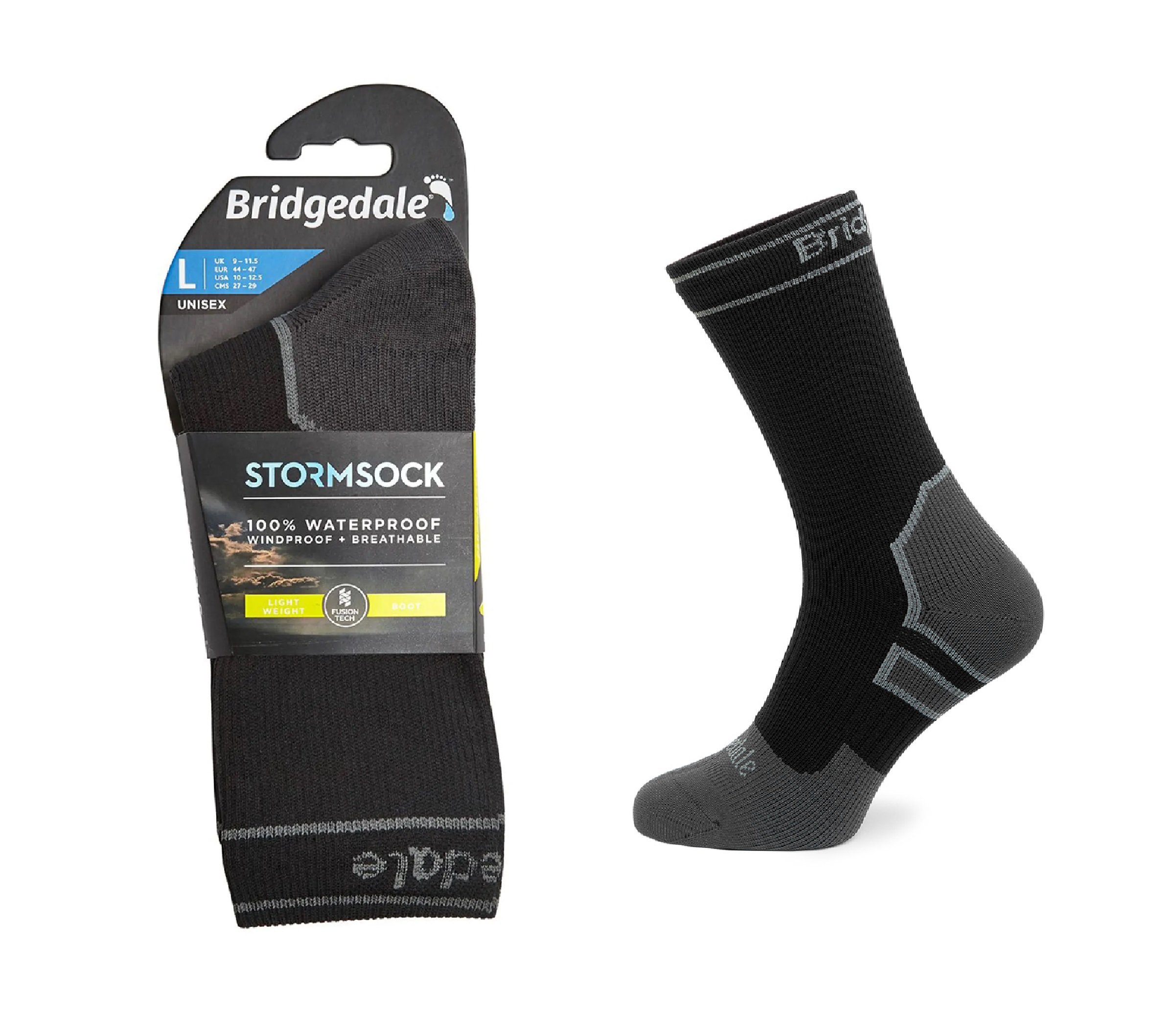 Skarpety Bridgedale STORM SOCK LW BOOT blk/gry S