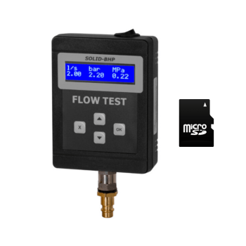 Elektroniczny tester hydrantów FLOW TEST FT-02 - ZAPIS WYNIKÓW NA KARCIE SD
