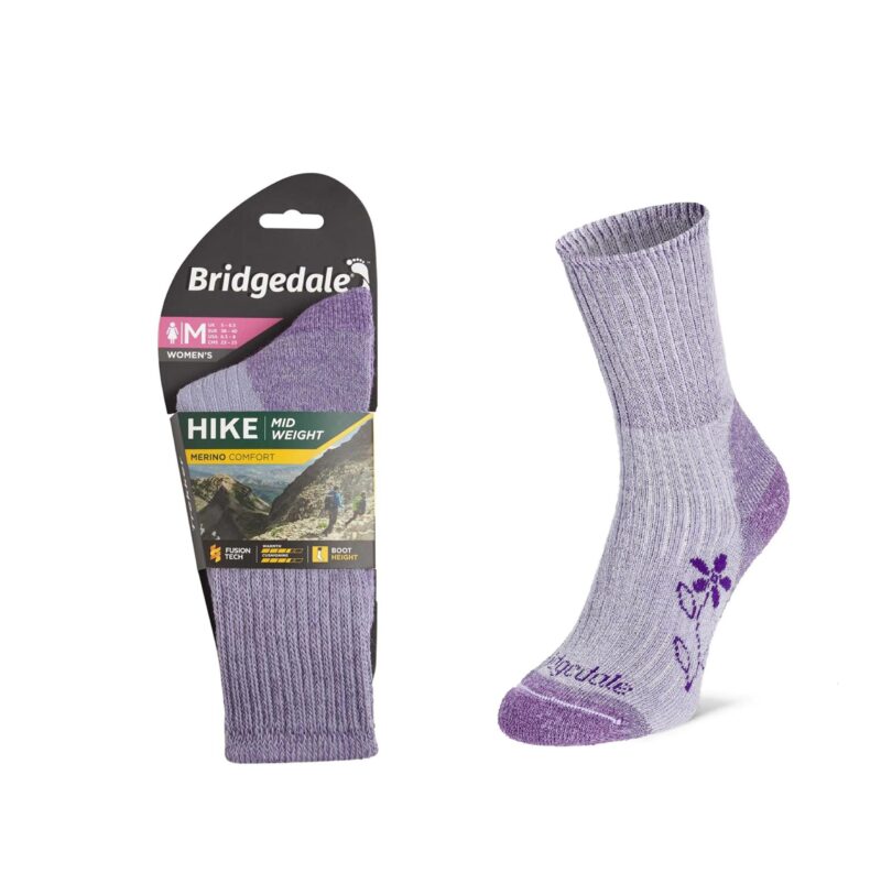 Skarpety Bridgedale HIKE MW COM BO ORI LD violet M
