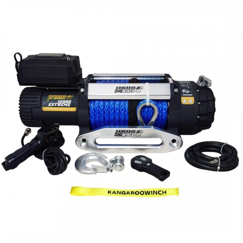 Wyciągarka elektryczna Kangaroowinch K12500 Extreme HD 12V z liną syntetyczną