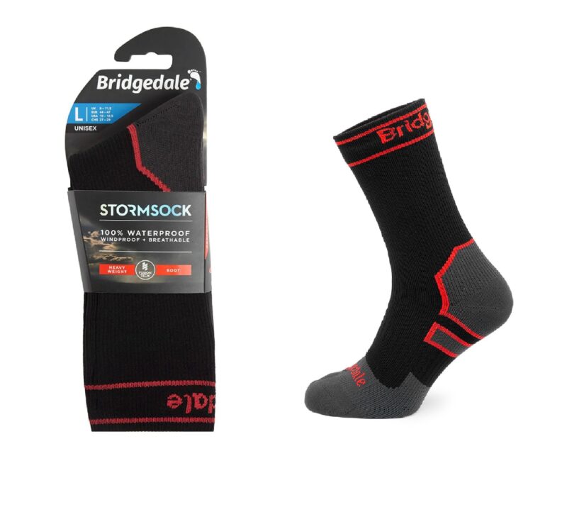 Skarpety Bridgedale STORM SOCK HW BOOT blk/red S