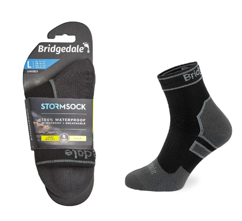 Skarpety Bridgedale STORM SOCK LW ANKLE blk/gry L