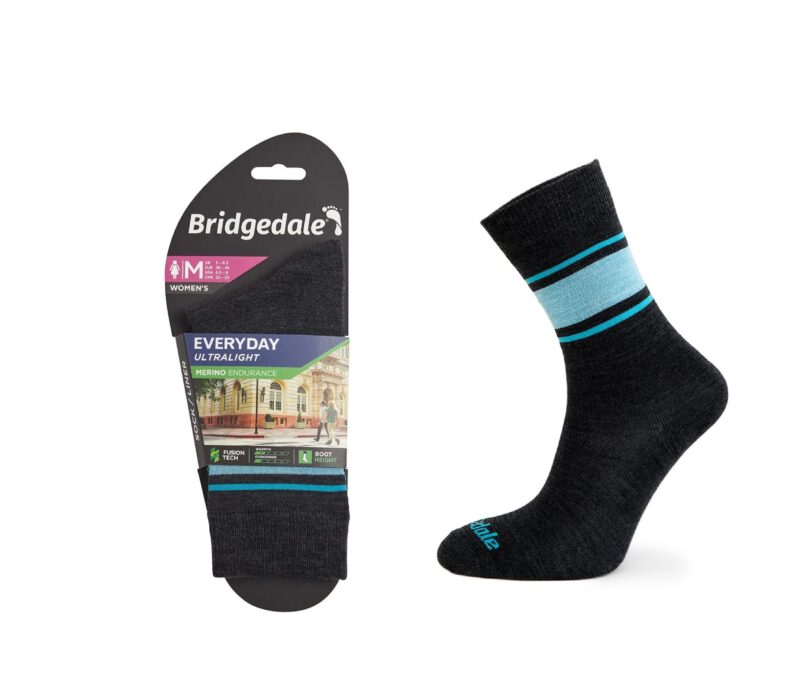 Skarpety Bridgedale EVERYDAY UL END LD grey/blu S