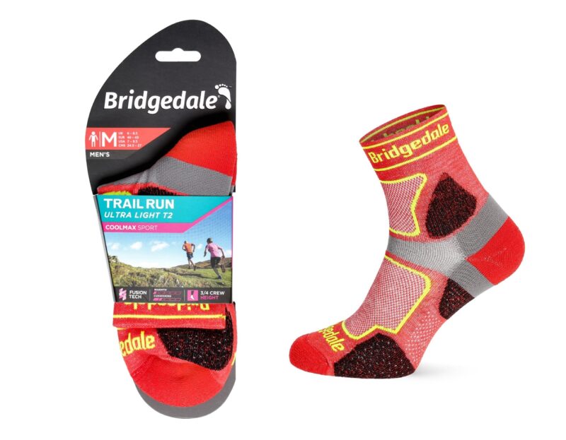 Skarpety Bridgedale UL T2 COOLMAX 3/4 red S