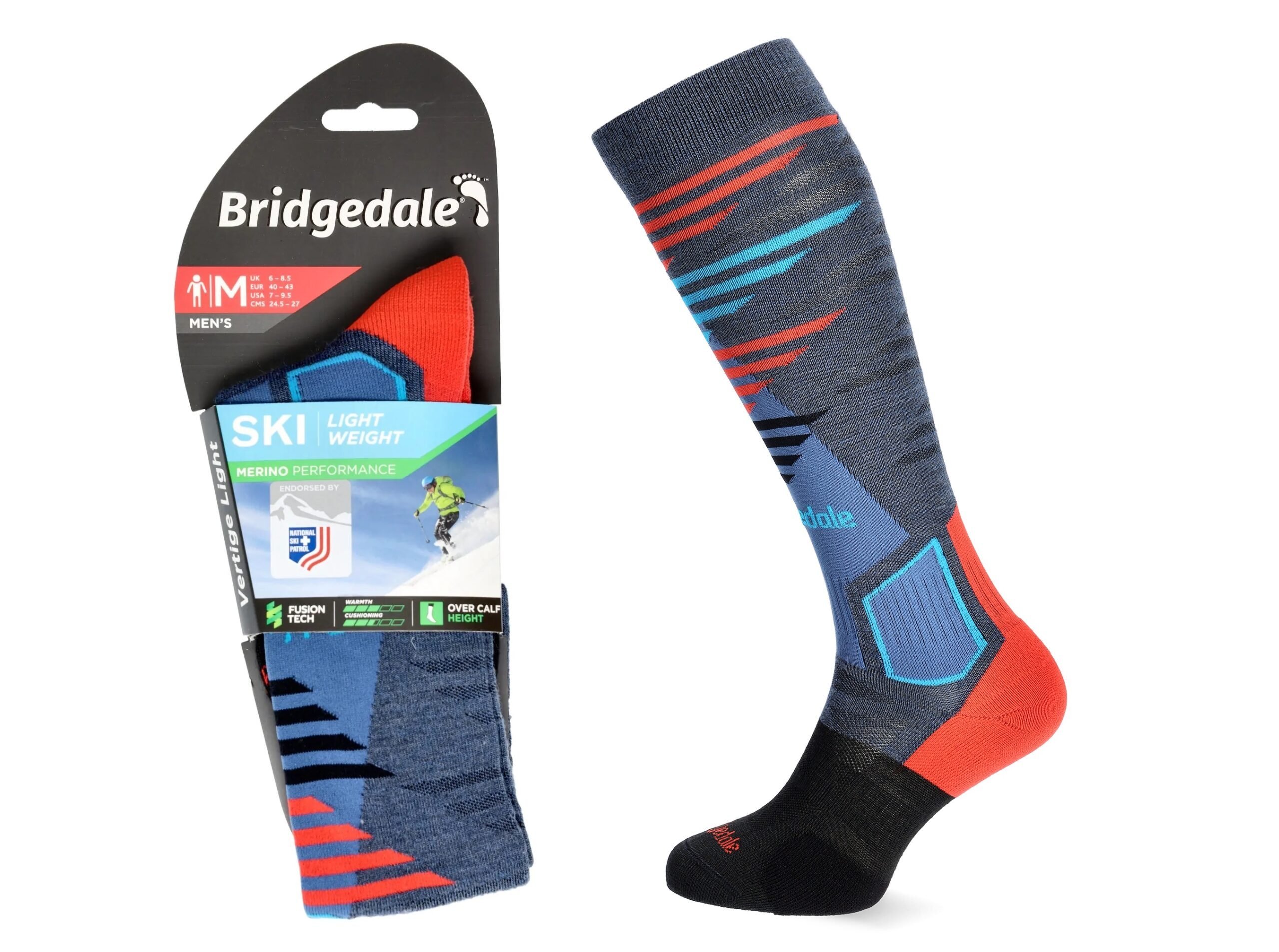 Skarpety Bridgedale SKI LW END P blue/black L