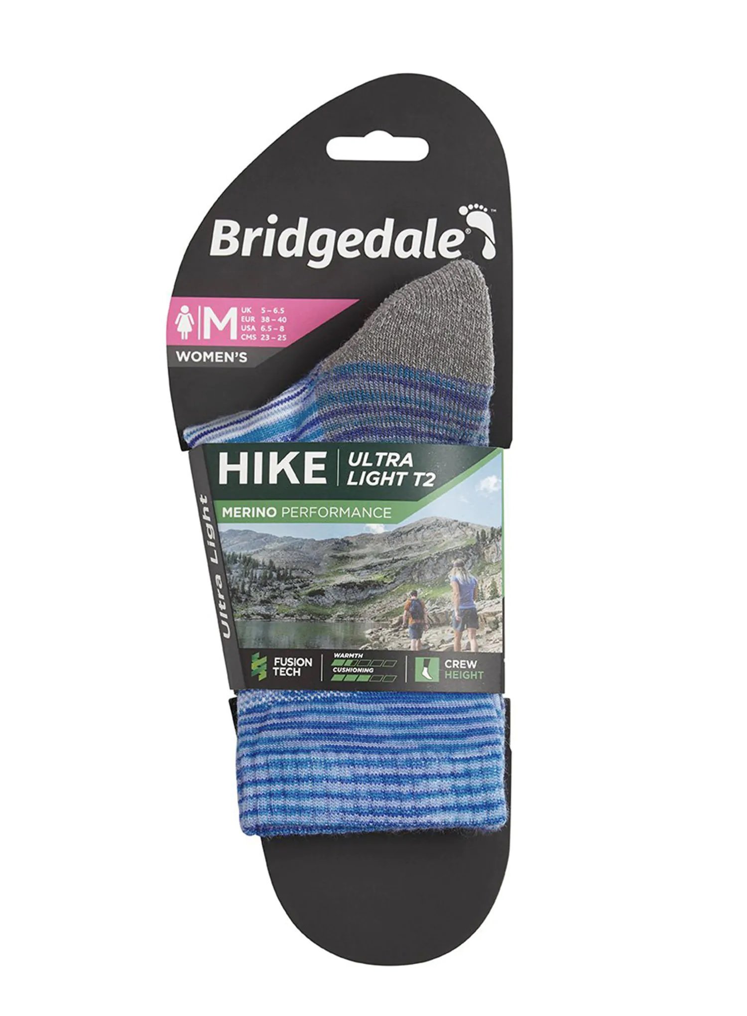 Skarpety Bridgedale HIKE UL END BO PAT LD blu S