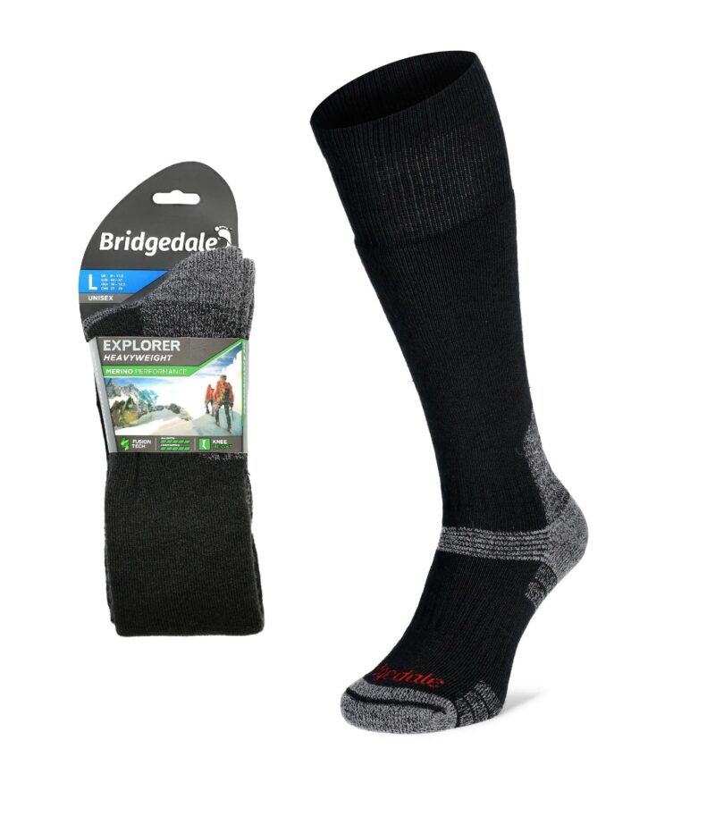 Skarpety Bridgedale Explorer Heavy Merino P Knee - black