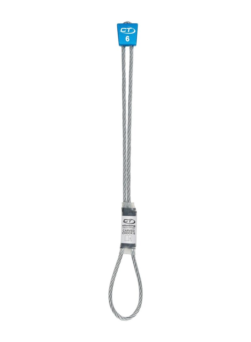 Kości na stalowych cięgłach  CARVED CHOCKS roz 06 light blue Climbing Technology