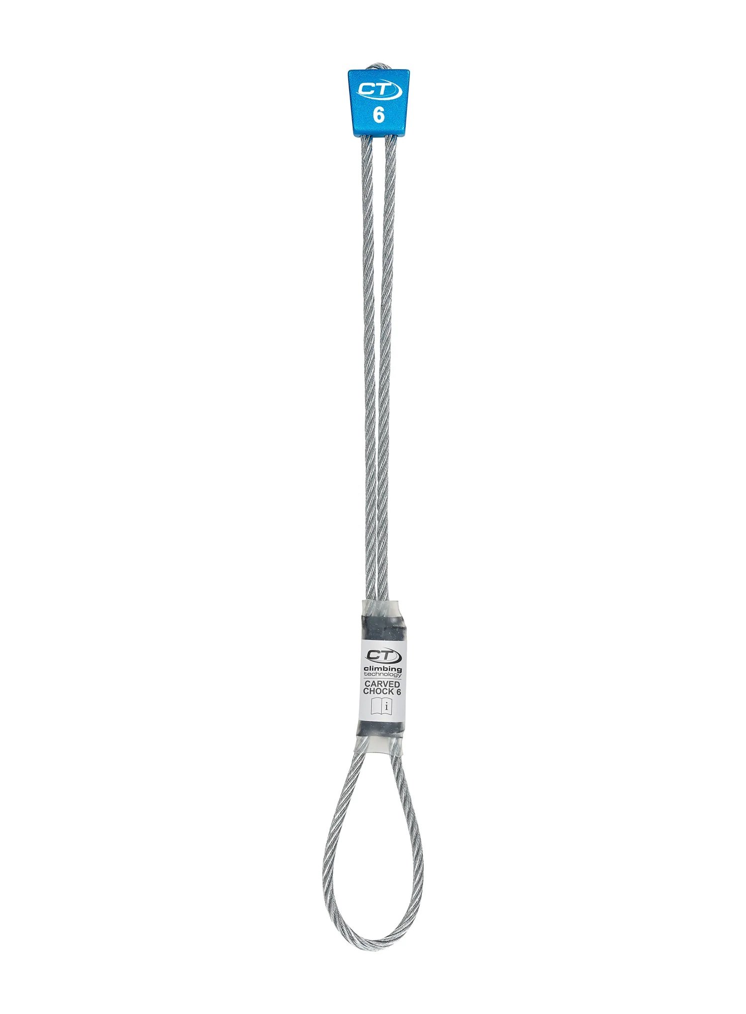 Kości na stalowych cięgłach  CARVED CHOCKS roz 06 light blue Climbing Technology