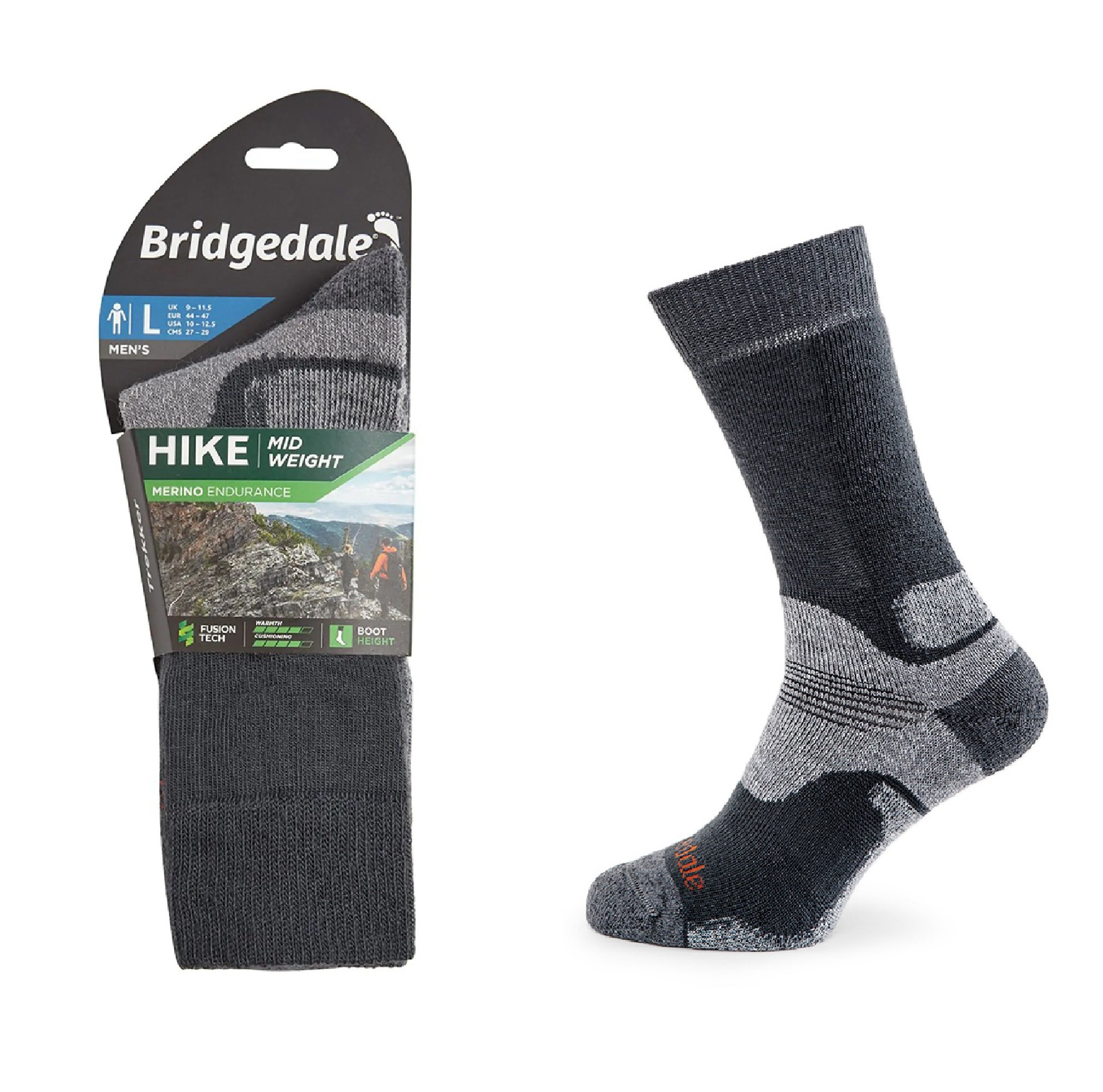 Skarpety Bridgedale HIKE MW END BO ORI gunmet XL