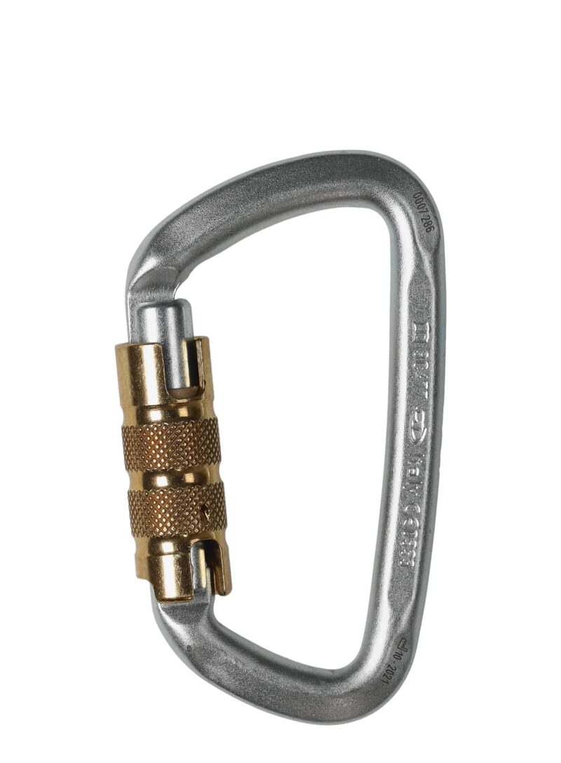 Karabinek do wspinaczki stalowy D-SHAPE STEEL CF TG Climbing Technology