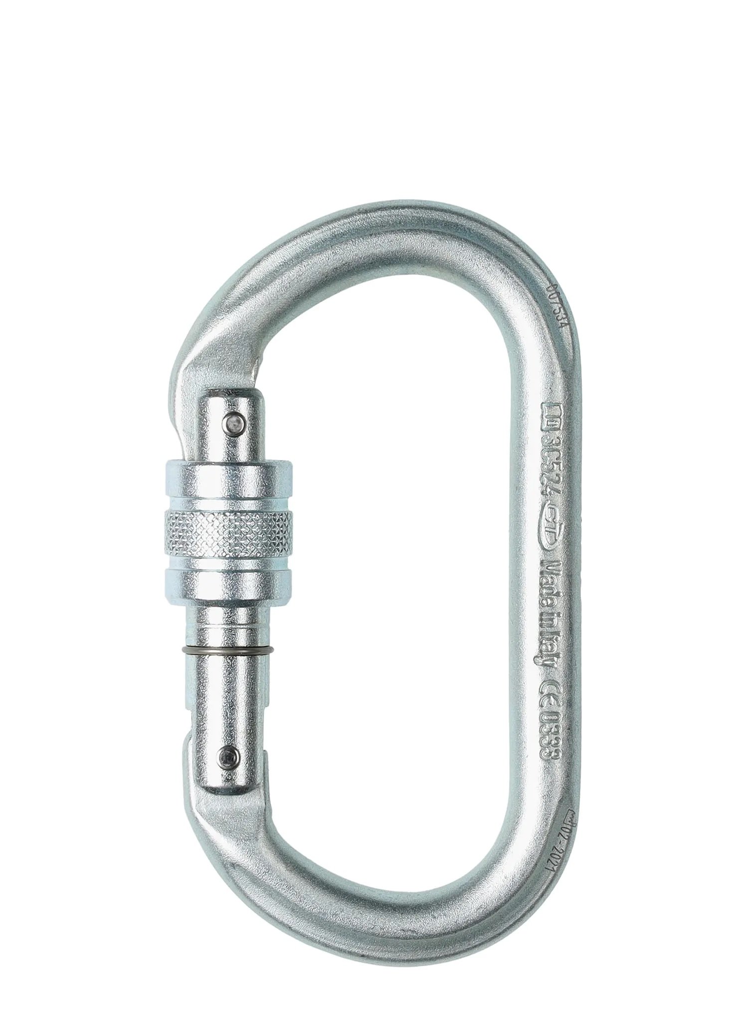 Karabinek do wspinaczki stalowy OVAL Climbing Technology