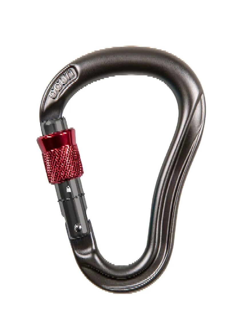 Karabinek zatrzaśnik karabińczyk Ocun EAGLE HMS SCREW anthracite/red SE