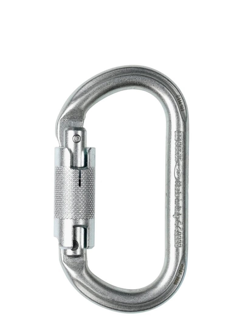 Karabinek do wspinaczki stalowy OVAL TWIST LOCK Climbing Technology