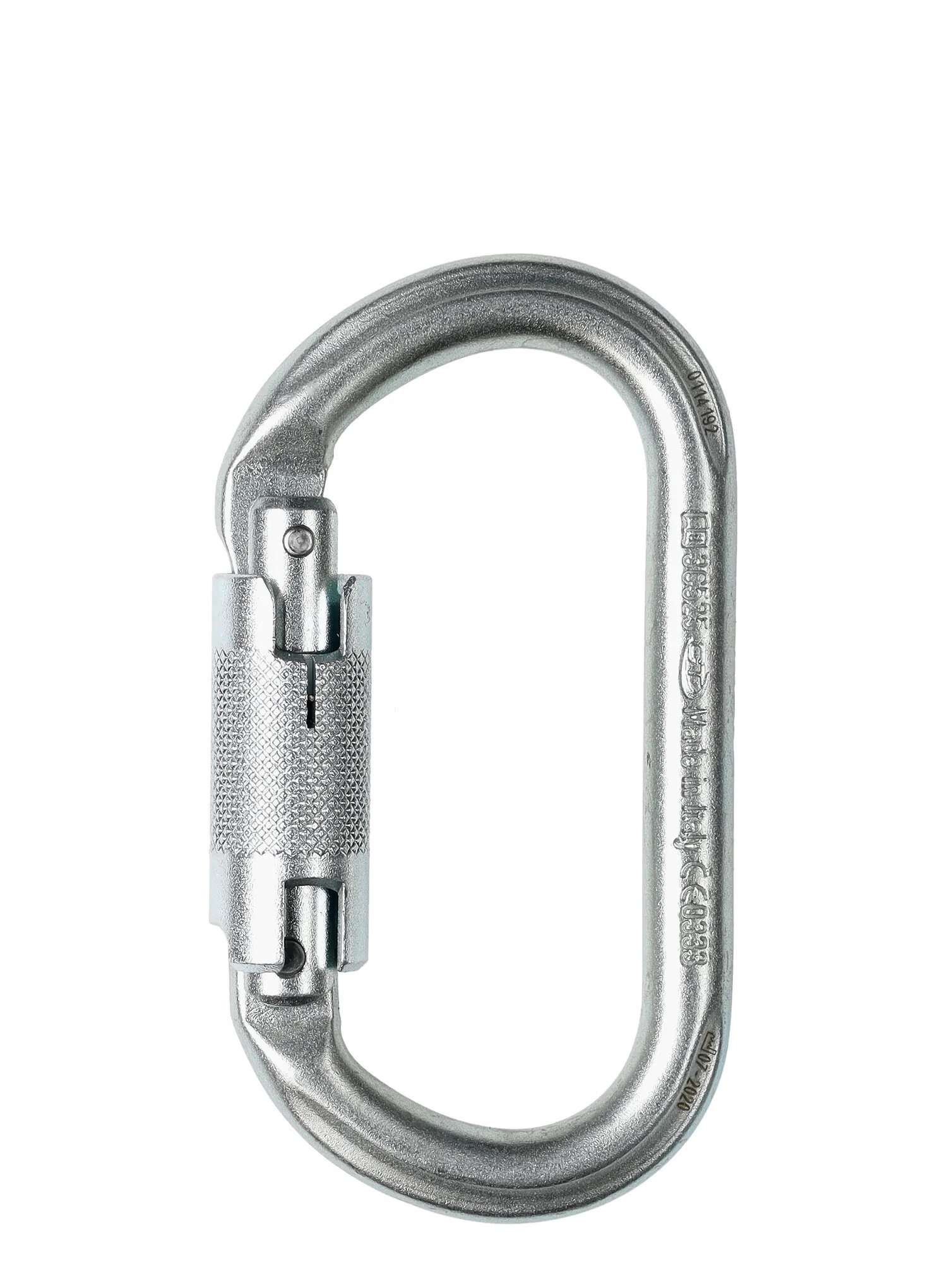 Karabinek do wspinaczki stalowy OVAL TWIST LOCK Climbing Technology