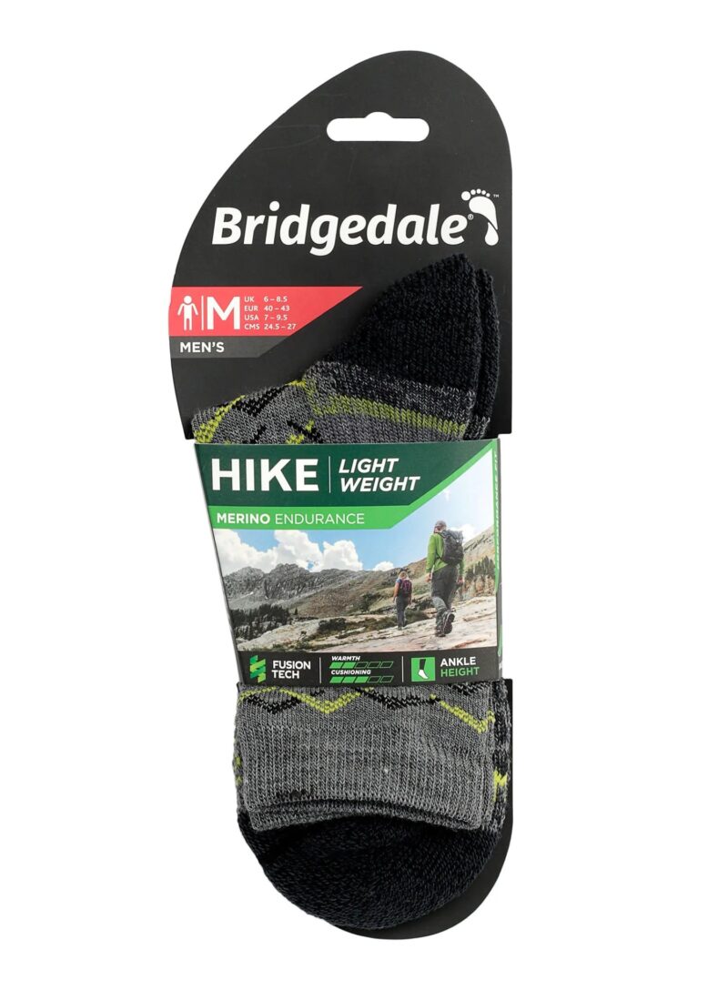 Skarpety Bridgedale HIKE LW END AN PAT gry/lime XL