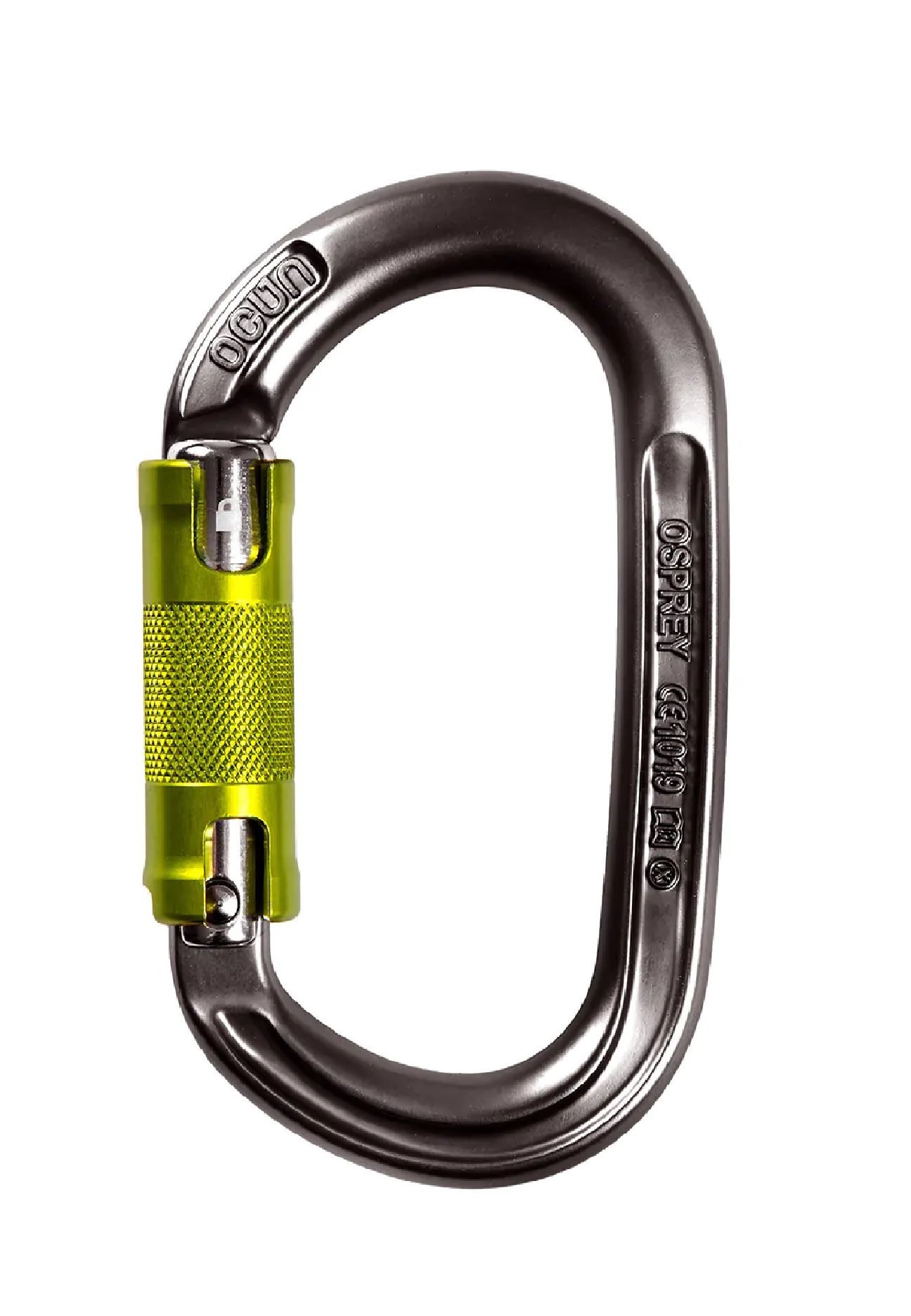 Karabinek zatrzaśnik karabińczyk Ocun OSPREY TWIST anthracite/green