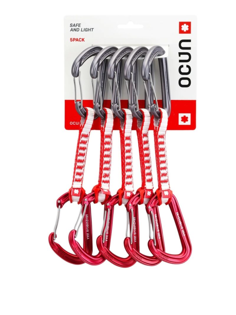 Zestaw ekspresów wspinaczkowych Ocun HAWK QD WIRE DYN 11 10cm red