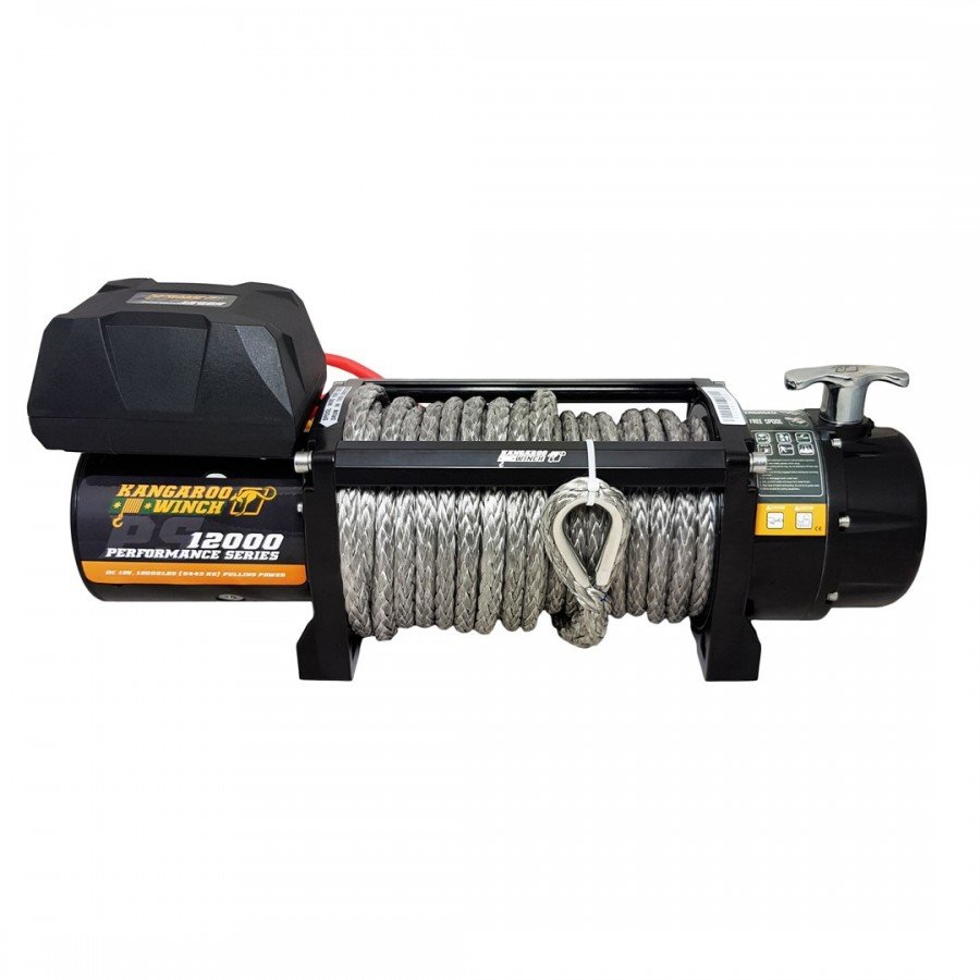 Wyciągarka elektryczna Kangaroowinch K12000 Performance Series 12V z liną syntetyczną