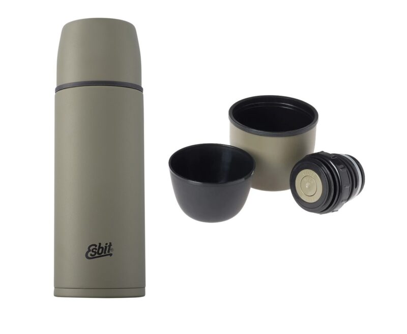 TERMOS ESBIT próżniowy Vacuum Flask 1L olive green+ 2 kubki
