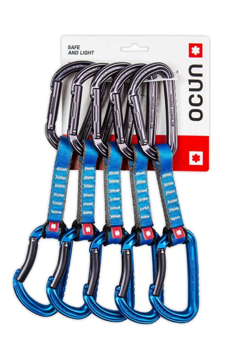 Zestaw ekspresów wspinaczkowych Ocun FALCON QD PAD 16 10cm blue