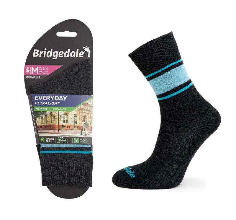 Skarpety Bridgedale EVERYDAY UL END LD grey/blu L