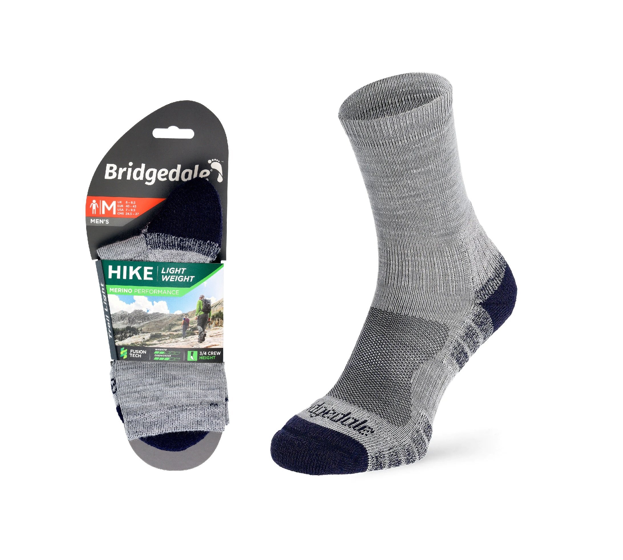 Skarpety Bridgedale HIKE LW END AN ORI sil/na L