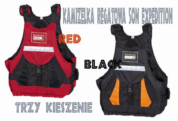 Kamizelka asekuracyjna regatowa 50N EXPEDITION VEST red & black 5000669