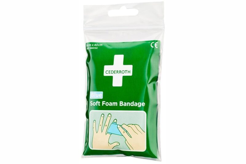 Bandaż piankowy Cederroth Soft Foam Bandage Blue 6 x 40 cm REF 666150